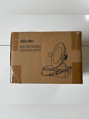 Albrillo LED Recessed Ceiling Light Lightning 3000K 4 Pack